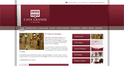 Desktop Screenshot of casagrandealmagro.com
